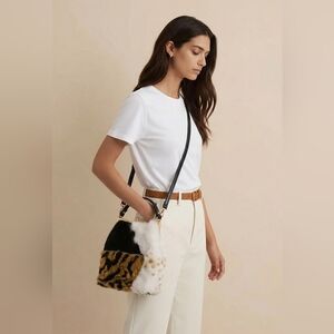 Chic Black and White Crossbody Bag